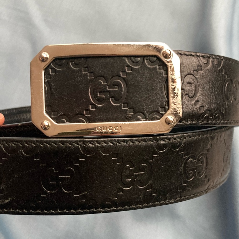 Men’s Gucci Signature Leather Belt